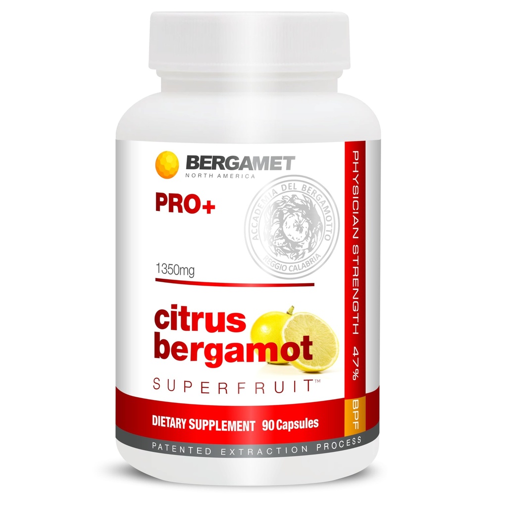 BergaMet Citrus Bergamot SuperFruit PRO+, 200:1 לחלץ, 1350 מ"ג, 80% פוליפנולים, תמצית אוליב, 47% BPF, 90 קפסולות החזקות ביותר בעולם, חזר על ידי מחקרים קליניים, המיוצר בארה"ב.