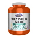 Now Foods Sports Nutrition, Whey Protein Isolate, 25 גרם עם BCAAs, אבקת וניל הקרומה 5Pound