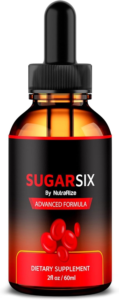 NutraRize SugarSix Drops, רשמית סוכר 6 נוזל פורמולה, כל תמיכה טבעית עבור רמות סטטיות ובריאות, Premium Dropper כדי לשמור על טוב Circulation, סוכר 6 Review (30 משרתים)