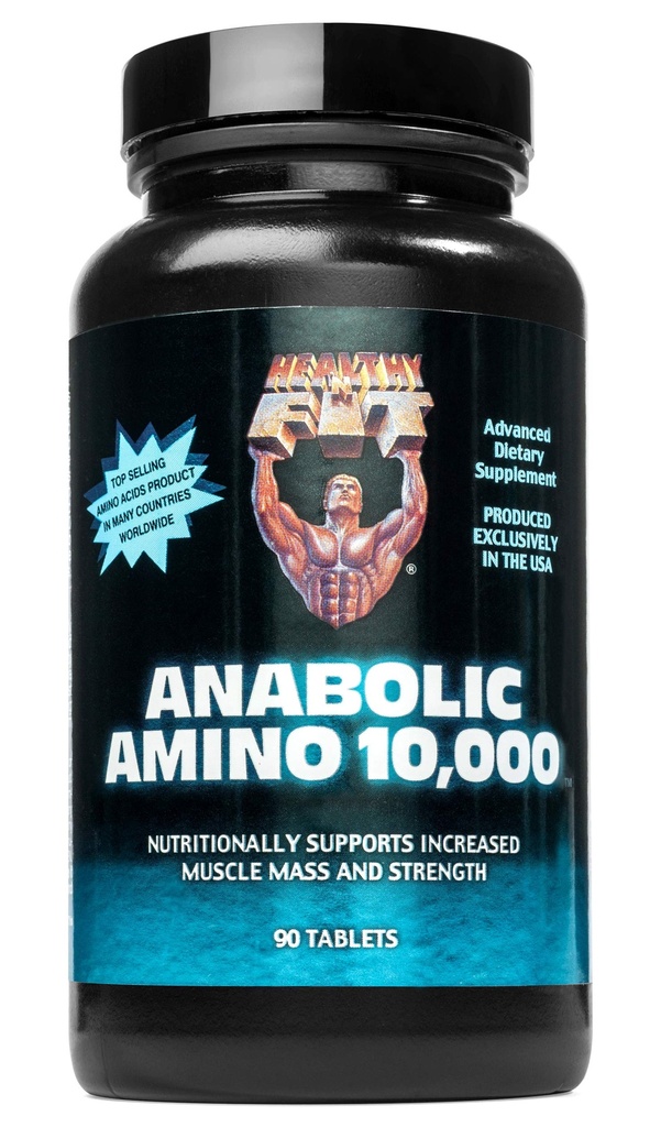 "n Fit Anabolic Amino 10,000, 90 טבליות, בקבוק