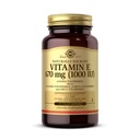ויטמין Solgar E 670 מ"ג (1000 IU) - 100 Softgels טבעוני - Natural Antioxidant - non-GMO, Gluten Free - 100 משרתים