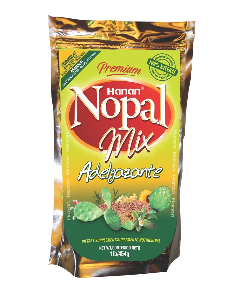 Nopal Mix Linaza Plus Adgazante: 100% טבע גבוה סיבים תערובת | 1lb / 454g | Weight Control, באופן טבעי איידס לנקות את הקולון, שיפור העיכול ולהגדיל את האנרגיה