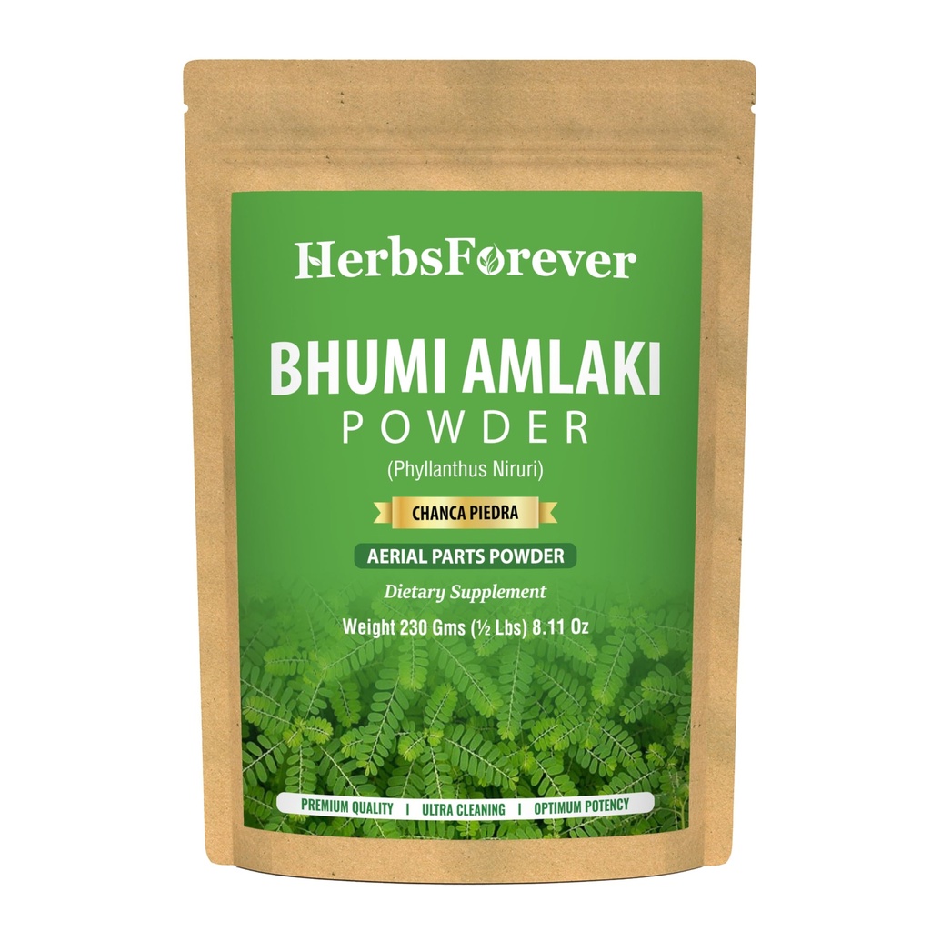 HerbsForever Bhumi Amalaki אבקה | Phyllanthus נירורי | Ayurvedic Herb for Wellness, Detox & Vitality | Non-GMO, טבעוני, Gluten-Free | 454 GMS