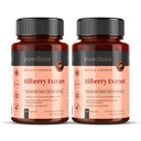 Pureclinica Bilberry לחלץ 10,000 מ"ג X Tablet (2 בקבוקים) - 10 X More Anthocianidins w / 5 מ"ג Black Pepper לחלץ
