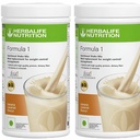 HerbaLife Formula 1 Nutritional Shake Mix - חבילה של 2, 500g כל - Herbalife Shake - צמחיית חלבון הרבלייף - Herbalife Weight Loss Meal החלפת (Banana - בננה)
