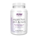Now Foods Solutions, שיער טבעוני, Skin & Nails, תמיכה תזונתית עם 5,000 mcg Biotin, 90 ואג קפסולות