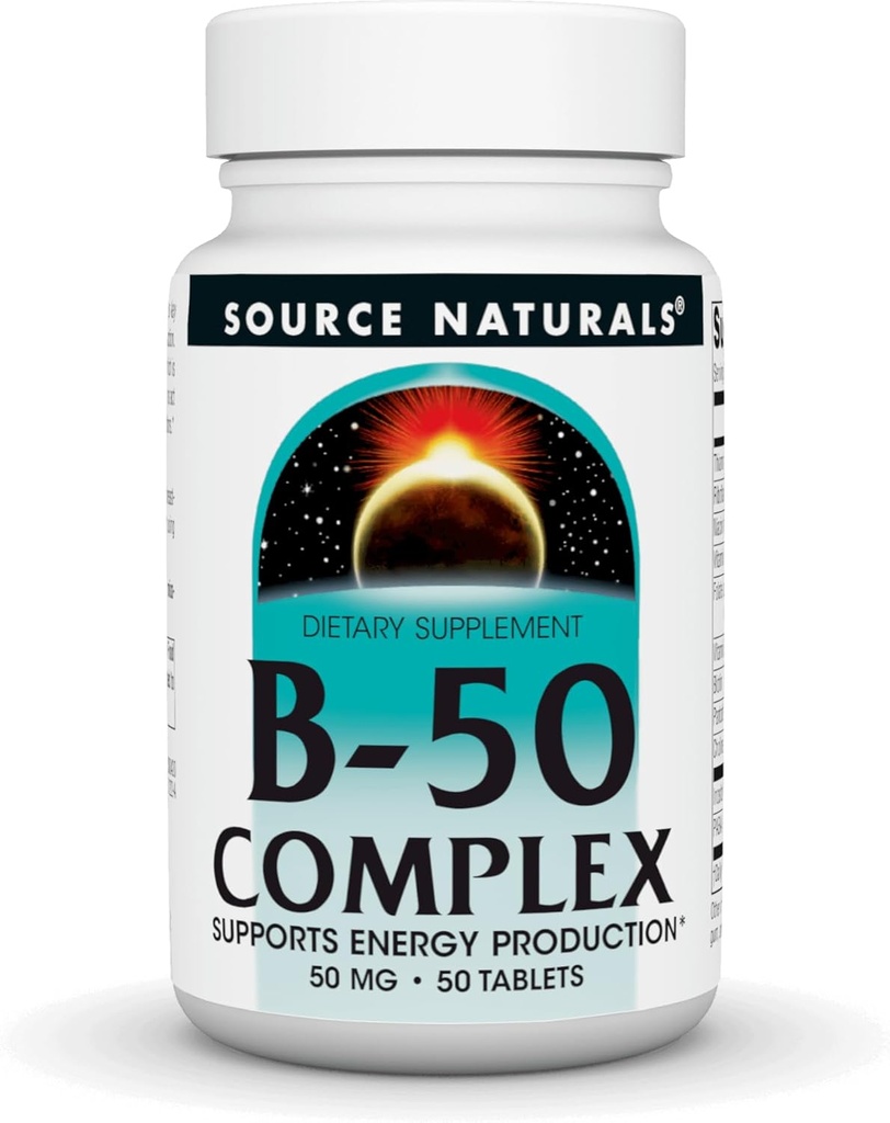 מקור טבעי B-50 Complex, תומך בייצור אנרגיה * 50 טבליות