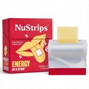 NuStripsTM Fast-Disshoot Energy Strips עם 50 מ"ג Caffeine, L-theanine & ויטמין B12 - אנרגיה מיידית & להתמקד ללא Jitters או Crash - עובד מהר יותר מקפה - Soothing Cinnamon (30 Pack)