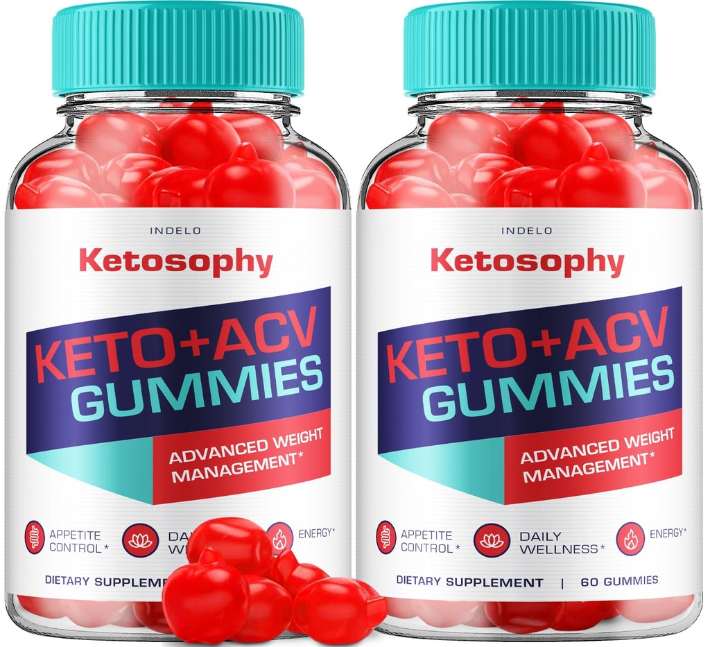 (2 Pack) KetoSophy Keto ACV Gummies - Advanced Weight Loss KetoSophy Keto חניכיים Apple Cider Vinegar KetoSophy ACV Gummies Weight Management Dietary Reviews Men (120 מסטיק)