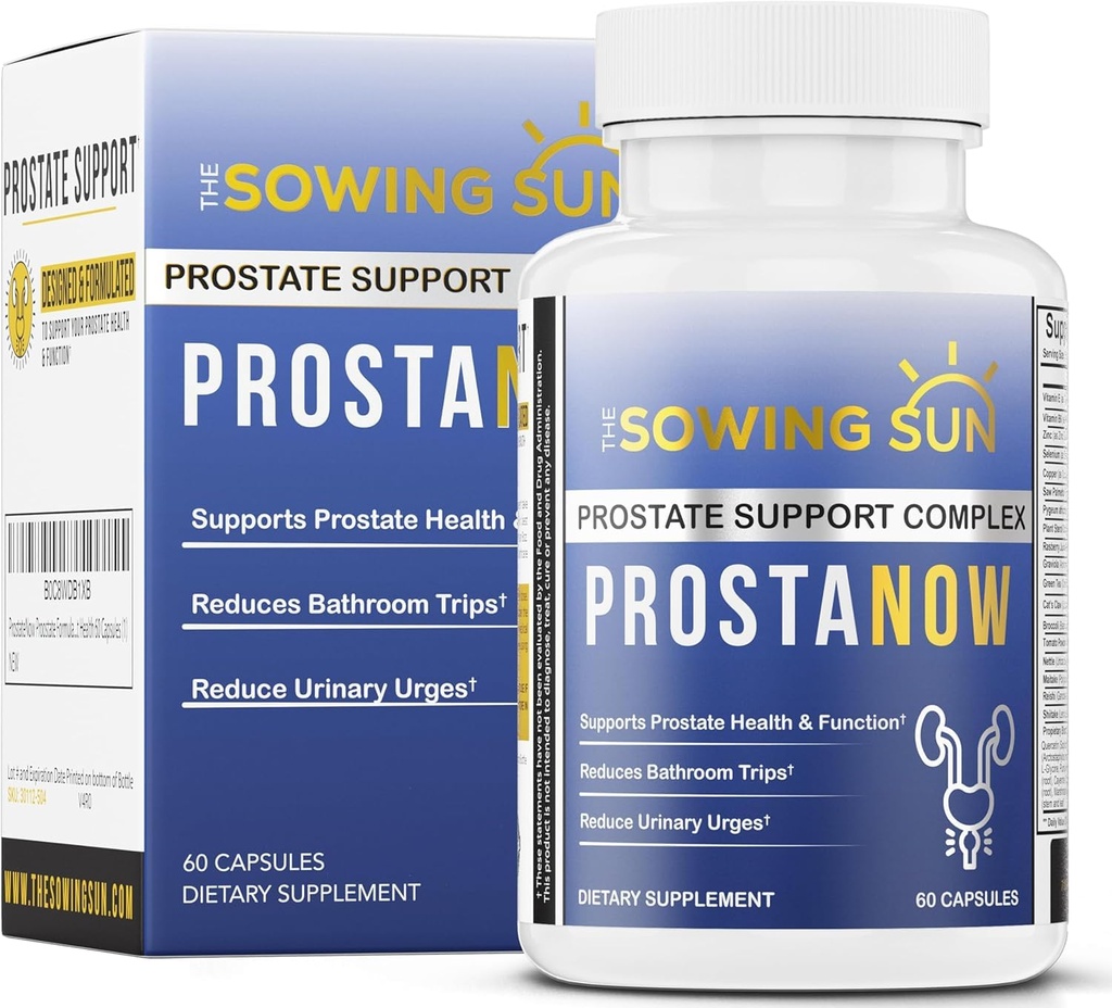 ProstaNow Prostate פורמולה, Saw Palmetto for Men, להפחית את האורונציה Frequent, תומך Bladder & Urinary Health, להפחית Waking Up at Night to Urinate, Urinary Tract Health - 60 קפסולות (1)