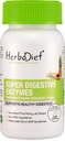 Herbadiet Digestive Enzyme תוספים | Bromelain & Papain לחלץ 500 מ"ג קפסולות | Proteolytic Enzymes with Lipase Lactase Amylase (60 קפסולות)