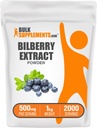 BulkSupplements.com Bilberry לחלץ אבקה - Bilberry לחלץ תוסף, Herbal Supplement - טבעוני ו Glulten חינם, 500 מ"ג לשרת, 1kg (2.2 lbs) (Pack of 1)