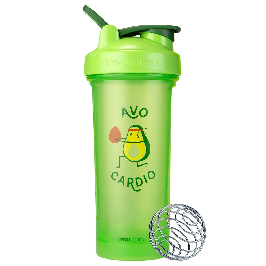 בלנדר בוטל Just for Fun Classic V2 Shaker Bottle Perfect for Protein Shakes and Pre Workout, 28-Ounce, Avo Cardio