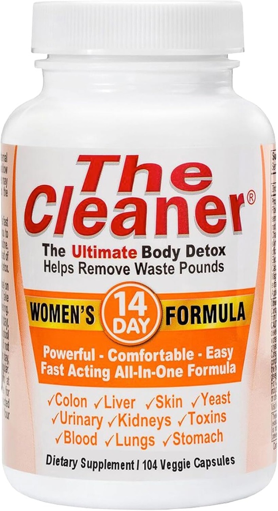 Century Systems The ניקויer Detox, Powerful 14-Day שלם ניקוי פורמולה לנשים, תמיכה בבריאות העיכול, 104 קפסולות צמחוניות