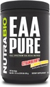 NutraBio - EAA Pure - 9 Amino Acids - תיקון שרירים ושיקום, 30 משרתים, סטרוברי לימון Bomb - Pre or Post Workout - All Day Recovery