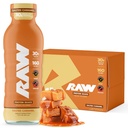 RAW מוכן-to-Drink חלבון שקד, Salted Carmel - RTD חלבונים שותה עם חלבון דשא-Fed Whey חלבון Isolate for Post-Workout - Zero-Sugar & Gluten-Free Meal Switch Drink & Breakfast Shake, 12 Fl Oz Oz Oz