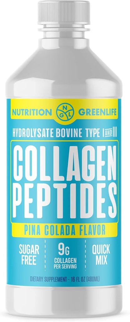coagen Peptides hydrolyzed נוזל ריכוז של 9000 מ"ג שיער, עור, תוספת בריאות סוכר חינם סוכר חינם