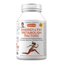 ANDREW LESSMAN אנרגיה ו- Fat Metabolism Factors 180 קפסולות - מקדם אופטימוסם שומן Burning and Energy Metabolism, עם Carnitine, Green Tea, Guarana, גינזנג, B-Complex. Easy to Swallow קפסולות
