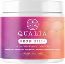 Qualia Probiotic - 28 Science-Backed Spore Probiotics, Prebiotics ופוסטביוטיקה. תמיכה מלאה ב- Gut. חוסר נוחות soothes Digestive. מקור מוסרי. מקדם את צמיחת אקרמן. 1 חודש אספקה
