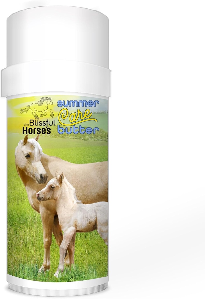 סוסי הקיץ של קיץ Care Sun Butter, Gentle Horse sunscreen, Easy-to-Apply Equine Sunblock פתרון, חייב-יש סוס חיוני עבור כל היום הגנה, 2 oz.