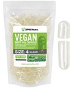 XPRS Nutra Size 4 קפסולות ריקות - 1000 Count Small Clear Vegan Kaps- Vegetarian Pills- Vegetarian Pills - כמוסות ירקות DIY למלא - מלא Do-It-Yourself Veggie Caps עבור תוספי מזון