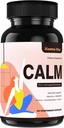 Calm Ashwagandha תוספי, Ashwagandha 4000 מ"ג עם Rhodiola Rosea, Reishi, גינזנג, Bacopa, L Theanine, Natural Fitogens Nootropic Stress & Mood תמיכה, 60 קפסולות