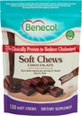 Benecol® Soft Chews - Made with Clinically Proven Cholesterol-Lowering Plant Stanols - תוסף ניהול כולסטרול (120 צ'ws שוקולד)