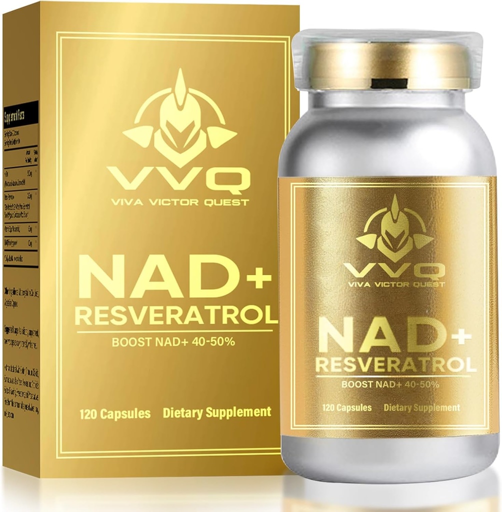 120 קפסולה NAD+ תוסף 1000 מ"ג - True NAD+ & Resveratrol,NMN Alternative for Anti-Aging