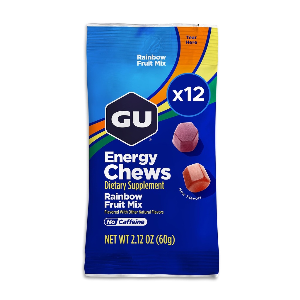צ'אדות אנרגיה ב-Rain Mix Energy Gummies with Electrolytes, Milk-Free, On-The-Go Energy for Any Workout, 12 Bags (24 משרתות Total)