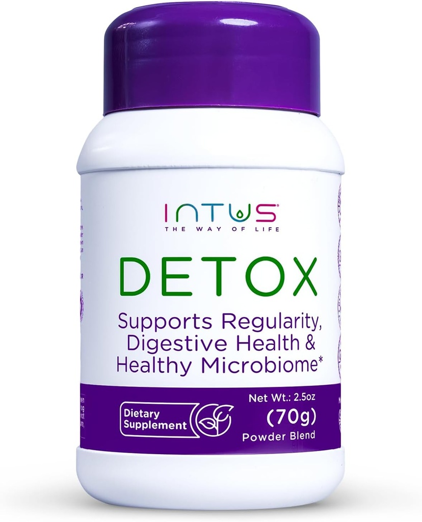 Intus Detox | קולקציה וחיה Detox לבריאות העיכול | Ayurvedic Herbal Supplement to Support Gut Health, Chronic Constipation, שיפור העיכול, וספק סיוע Bloating