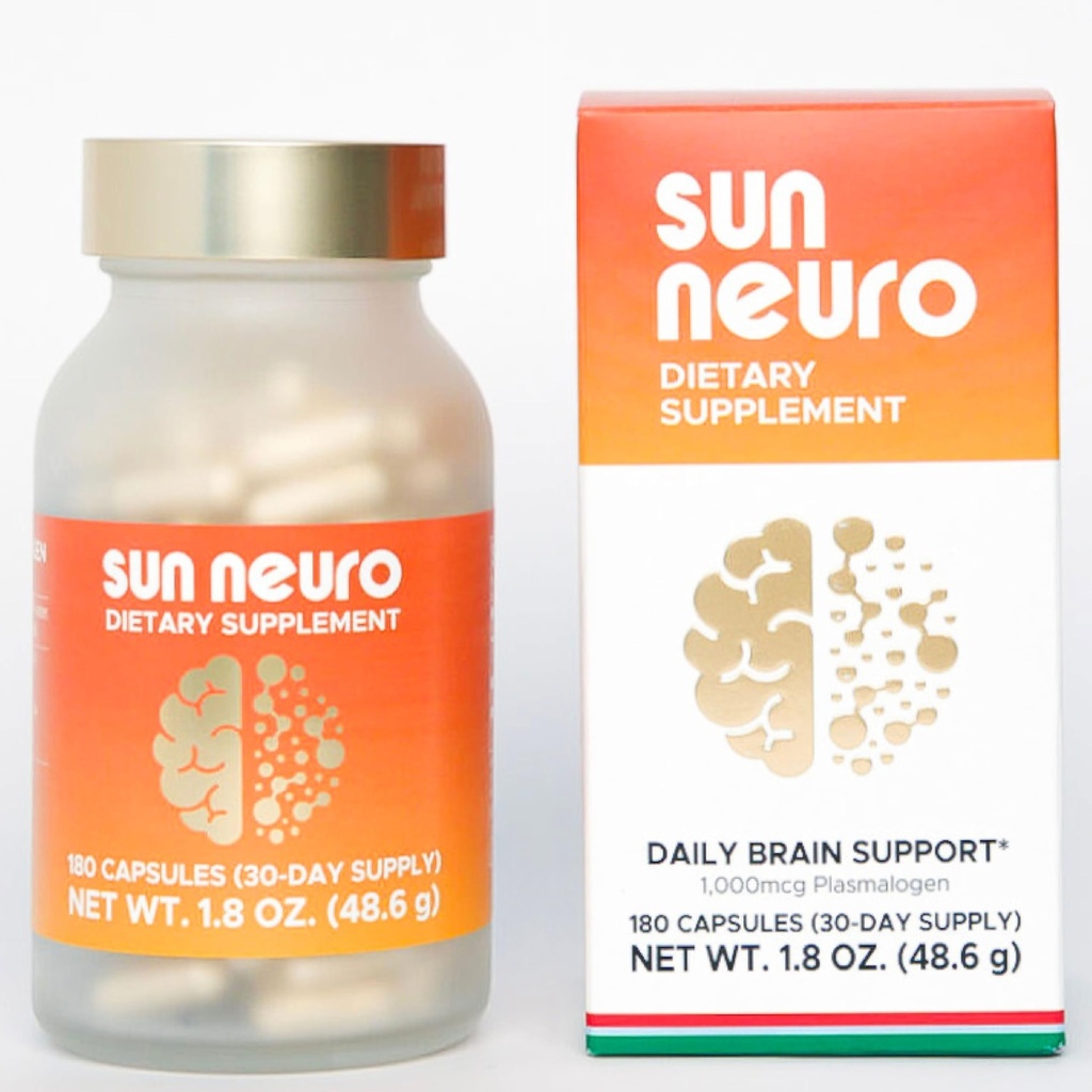 Sun Chlorella Sun Neuro Nootropic המוח תוספת - תוספי זיכרון יומי ו Focus עבור נשים וגברים - פלאסמוגן טבעי Boost מ Sea Pineapples - 180 קפסולות