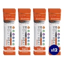 אבקת הידרה, כתום Pack של 12 ערכות אבקה אלקטרוליטית, באופן טבעי השקוע חבילות מים, Fast Acting hydrote אלקטרוליטים עם ויטמין B & C, אנרגיה & התאוששות