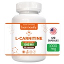 L Carnitine תוסף 1000 מ"ג לשרת, 120 קפסולות צמחוניות וצורות טהורות, 60 משרתים