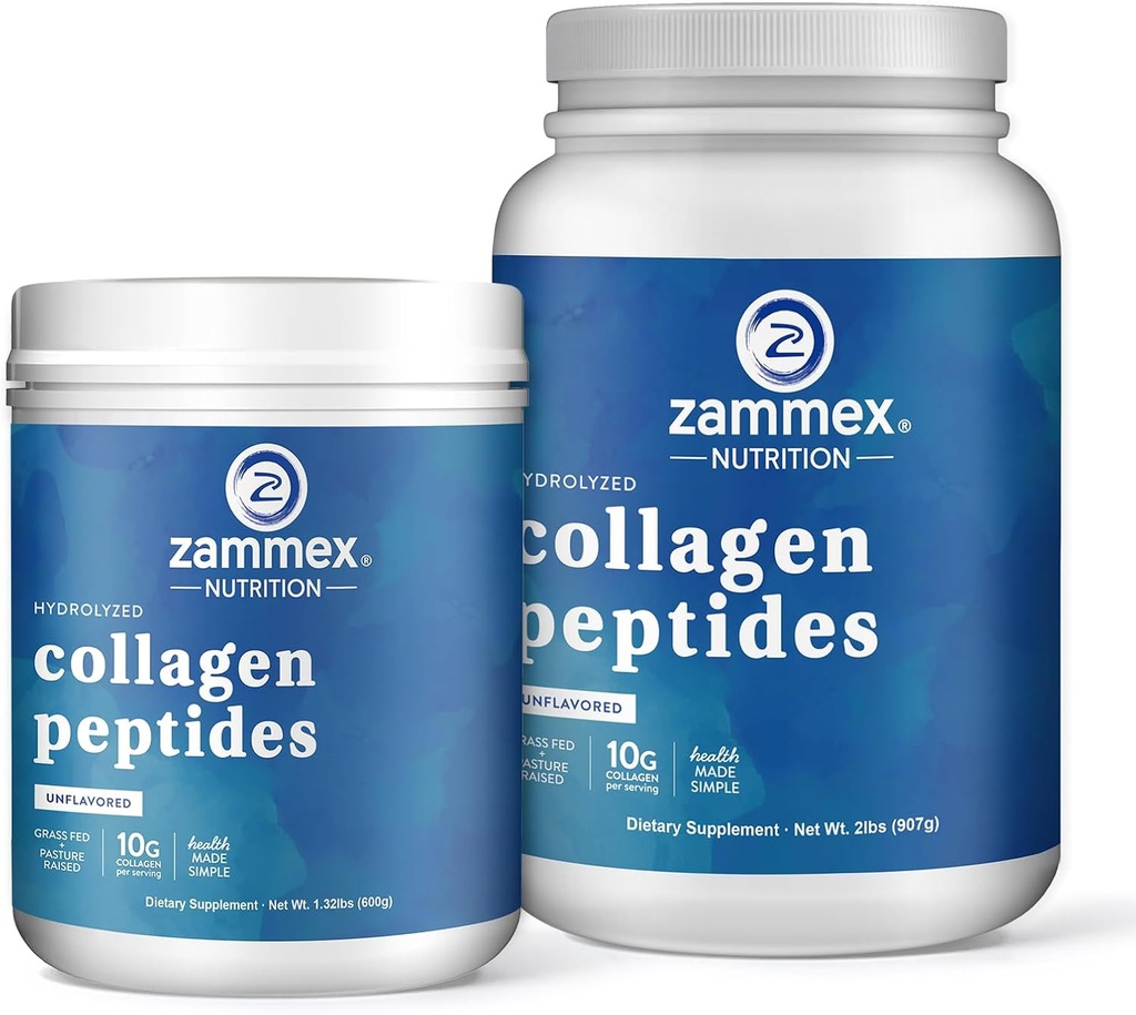 Zammex Collagen Peptides אבקת Unflavored 60+90 משרתים
