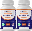 ויטמין B1 (Thiamine) 500 מ"ג - 2 Pack (120 קפסולות Total)