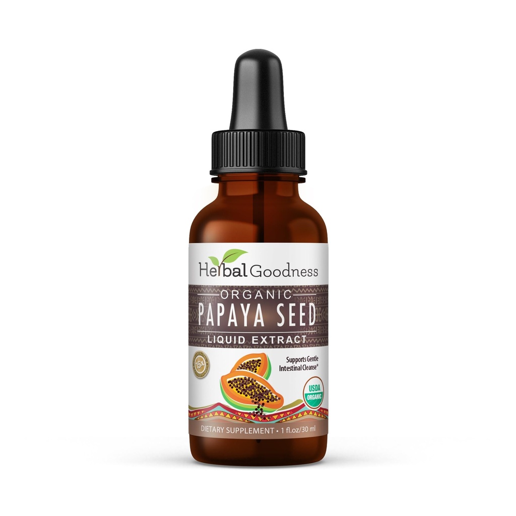 Papaya Seeds 1oz - אורגני Superfood for Digestive Enzymes, Gut Health- non-GMO, Raw, and Unמעבד עבור Holistic Wellness