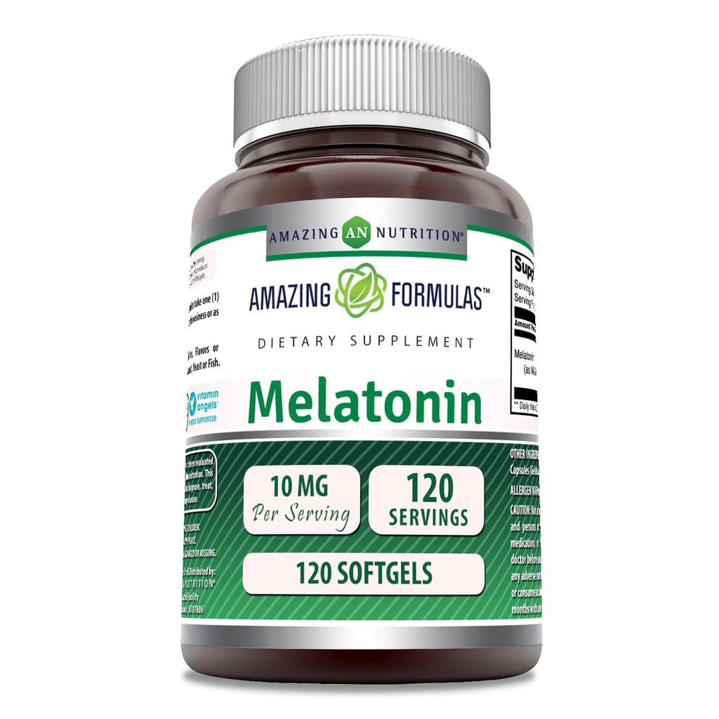 תזונה מדהימה מלטונין 10 מ"ג Softgels תוסף