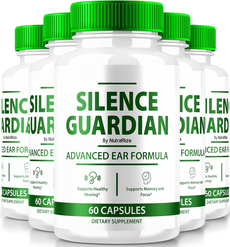( Pack) Silence Guardian - Advanced Ear Formula, פורמולה רשמית לתמיכה ב- 360 שמיעה, All Natural Ingredients to Keep Auditory Health, Silenceguardian Review (300 קפסולות)