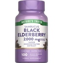 האמת של הטבע Black Elderberry קפסולות | 100 Count | Super Concentrated Sambucus Extract