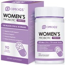 OMOGS Women's Probiotic 180 מיליארד CFUs 18 סטרינס, עם אורגני Prebiotics, Cranberry Extract, D-Mannose & Digestive Enzymes, for Digestive, Boost Immune, PH Balance & Urethral Health, 90 קפסולות