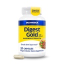 Enzymedica Gold + ATPro, כוח מקסימלי Enzyme פורמולה, מונע Bloating and Gas, 14 Key Enzymes כולל Amylase, Protease, Lipase ו Lactase, 21 קפסולות (FFP)
