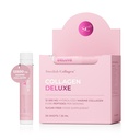 שוודית Collagen Deluxe | 12,500 מ"ג hydrolyzed Marine Collagen נוזל תוספת - 20 x 25 מ"ל שוטים | Hyaluronic Acid, Biotin ווויטמין C לשיער בריא, עור, ציפורניים ופרקים | סוכר חינם חינם ללא סוכר
