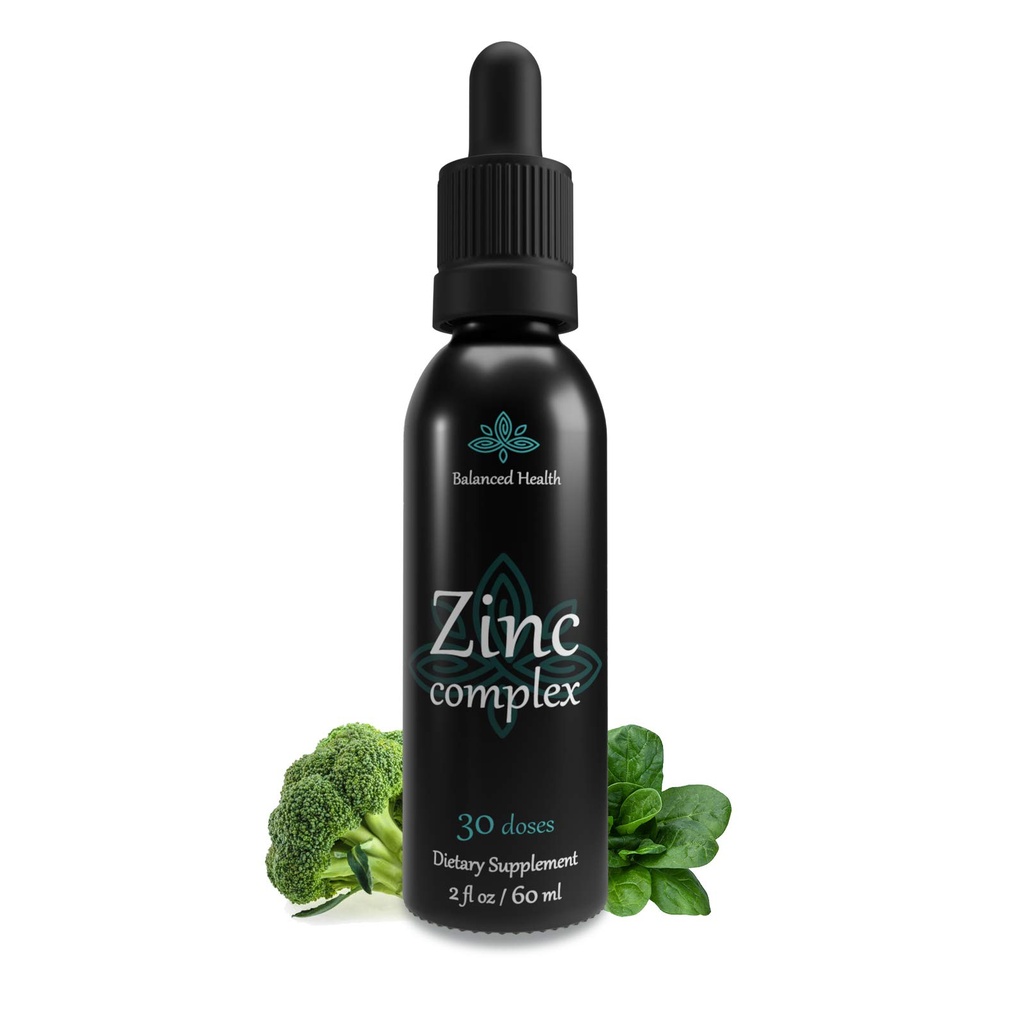 Znc Complex - 30 כורים, 2oz, Peppermint Flavor, טבעוני נוזל Ionic Zinc Sulfate Drops Plus Trace מינרלים עבור Daily Immune System Support