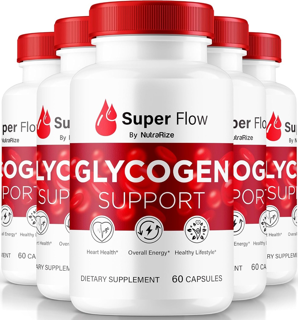 ( Pack) Super Flow Glycogen, SuperFlow Glycogen תומך קפסולות, Super Flow Glyco Optimizer, SuperFlow Glyco Optimiser Caps, Super Flow Detox ניקויse, Super Flow Glycol (300 קפסולות)