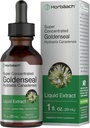 Horbäach Goldenseal Root Tincture | 1 Fl Oz | תוספי מזון נוזלי | hydrostis Canadensis Herb Drops | אלכוהול חינם | Vegetarian, non-GMO, ו- Gluten Free Free Free