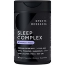 ספורט מחקר ® Sleep Complex- Melatonin-Free קפסולות - עם Valan Root, GABA, L-theanine, Magnesium & 5-HTP - 30 משרתים