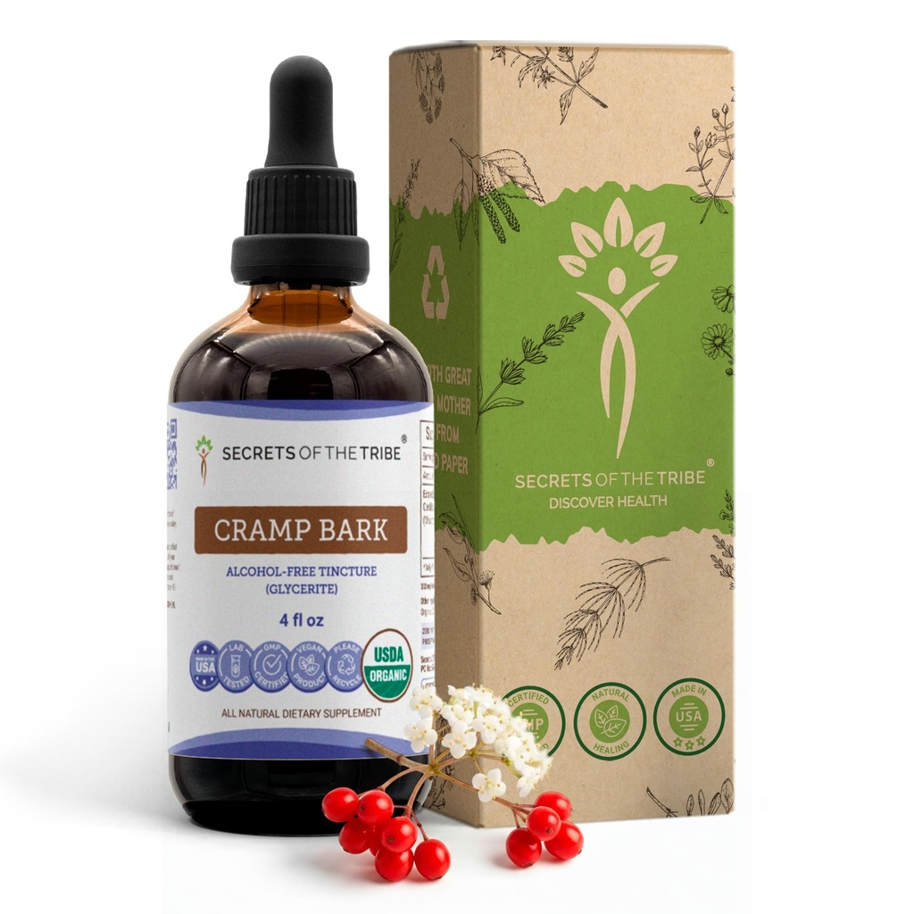 סודות השבט Cramp Bark USDA אורגני