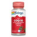 Solaray Pure CoQ10 100 מ"ג עם הותורן ברי, Antioxidant פורמולה עם CoEnzyme Q10 ויטמין E עבור אנרגיה סלולרית ותמיכה בריאות הלב, מעבדה מאומתת, 60 יום ערבות, 30 משרתים, 30 קפסולות.