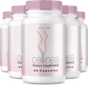 מעבדות rize (5 Pack) Cellinea - Cellinea Pills, Cellinea כמוסות עבור עור מחפש בריא, Cellinea כדי Boost Skin hydrotion, Cellinea All-Natural Dietary Supplement, Cellinea Reviews (300 קפסולות)