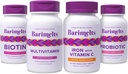 BariMelts Complete post-Bariatric Surgery Bundle - Multivitamin, ברזל עם ויטמין C, ביוטין ופרוביוטיקה